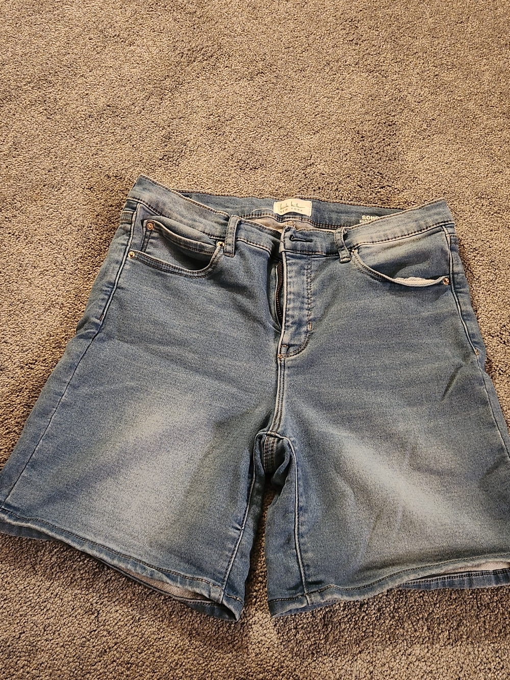 Light Blue Women's Jean Shorts - Casual Denim Summer Short